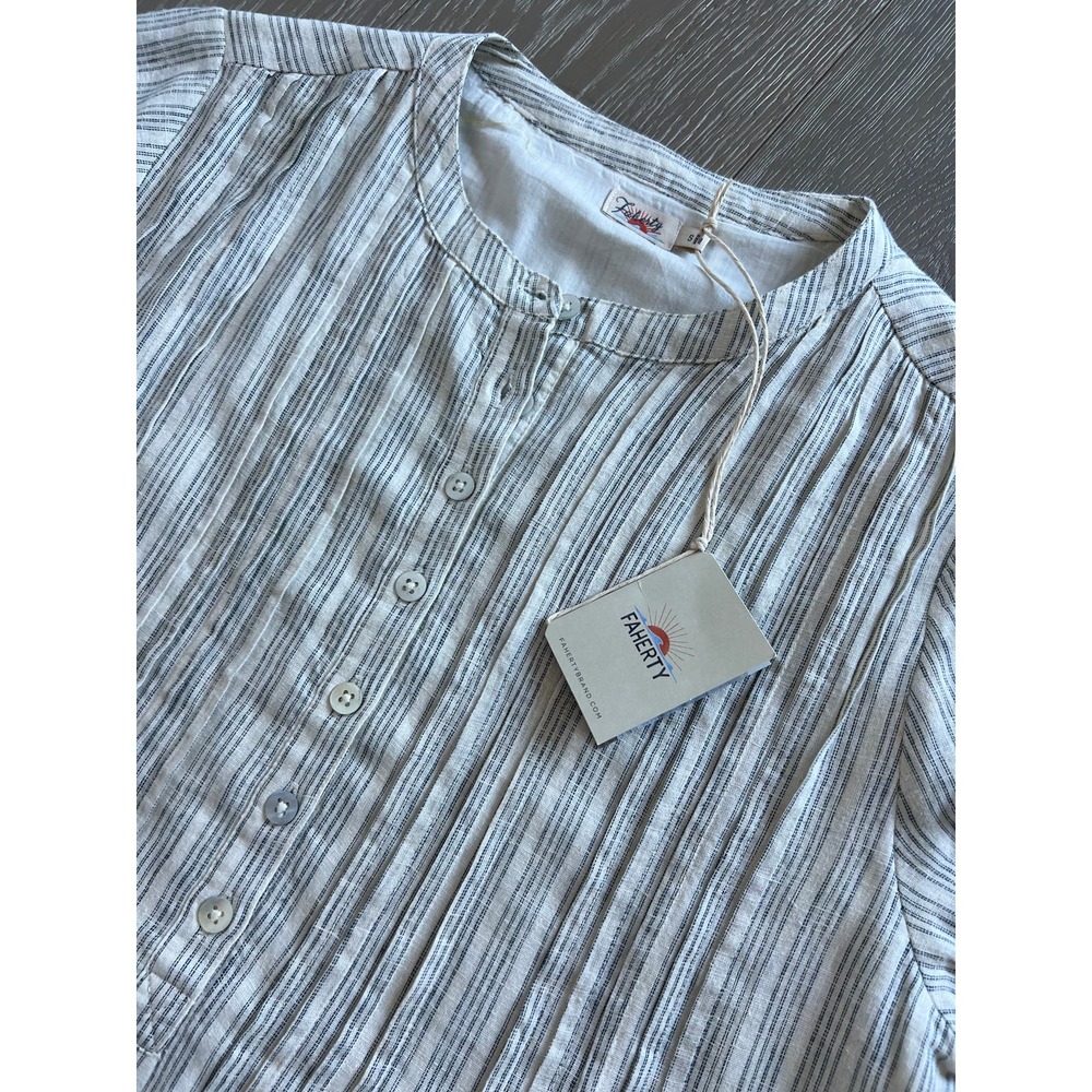 NWT NEW Faherty Womens Gemina Dress Sierra Stripe Sz S - Picture 3 of 6